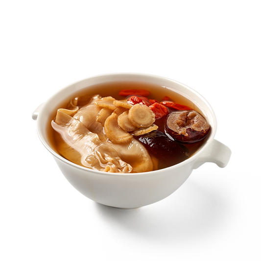 鲜炖泡参佐罗花胶